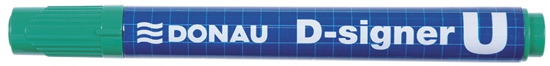Marker permanentny DONAU D-Signer U, okrągły, 2-4mm (linia), zielony - obrazek 2