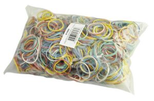 Gumki recepturki Q-CONNECT, 250g, średnica 40mm, mix kolorów