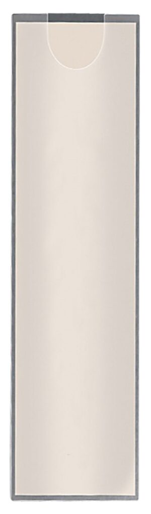 Kieszeń samoprzylepna Q-CONNECT, na etykiety, rozc. na kr. gór. boku, 35x102mm, 12szt.