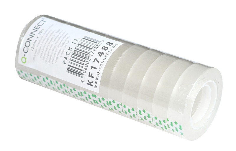 Taśma biurowa Q-CONNECT, 12mm, 30m, 12szt. - obrazek 2