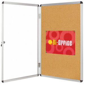 Gablota korkowa BI-OFFICE, 15xA4, 90x120cm, brązowa