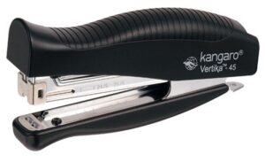 Zszywacz KANGARO Vertika-45+zszywki, zszywa do 30 kartek, blister, czarny