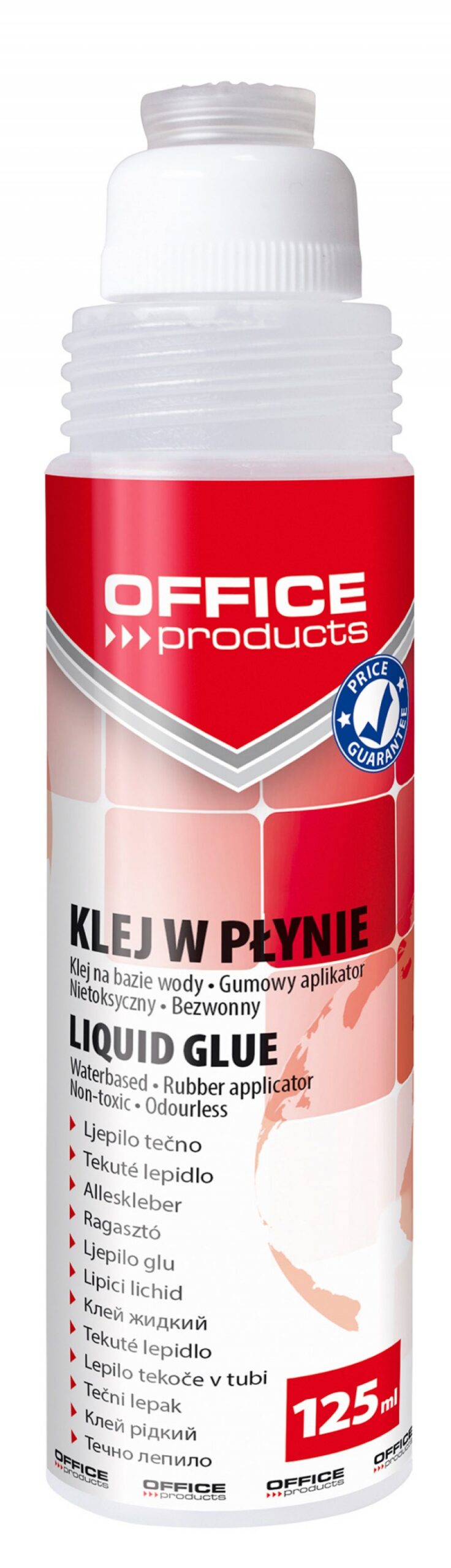 Klej w płynie OFFICE PRODUCTS, biurowy, 125ml, transparentny - obrazek 2