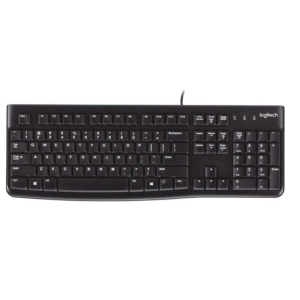 Logitech klawiatura K120 | przewodowa | USB | black | US International