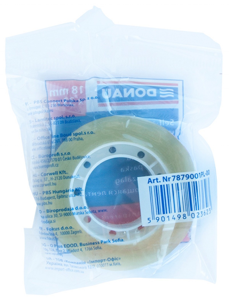 Taśma biurowa DONAU, 18mm, 33m - obrazek 3