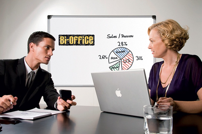 Tablica suchoś. -magn. BI-OFFICE Professional, 40x30cm, lakierowana, rama alu. - obrazek 3