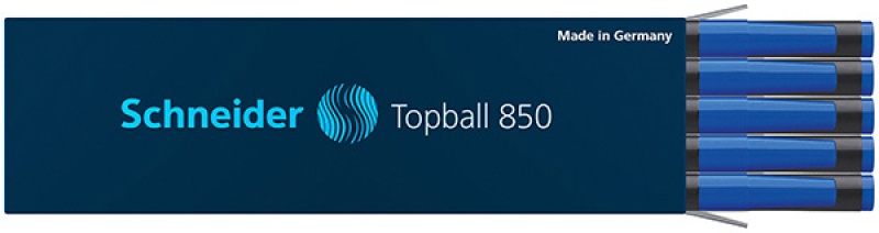 Wkład do pióra kulkowego SCHNEIDER Topball 850, 0,5 mm, niebieski - obrazek 2