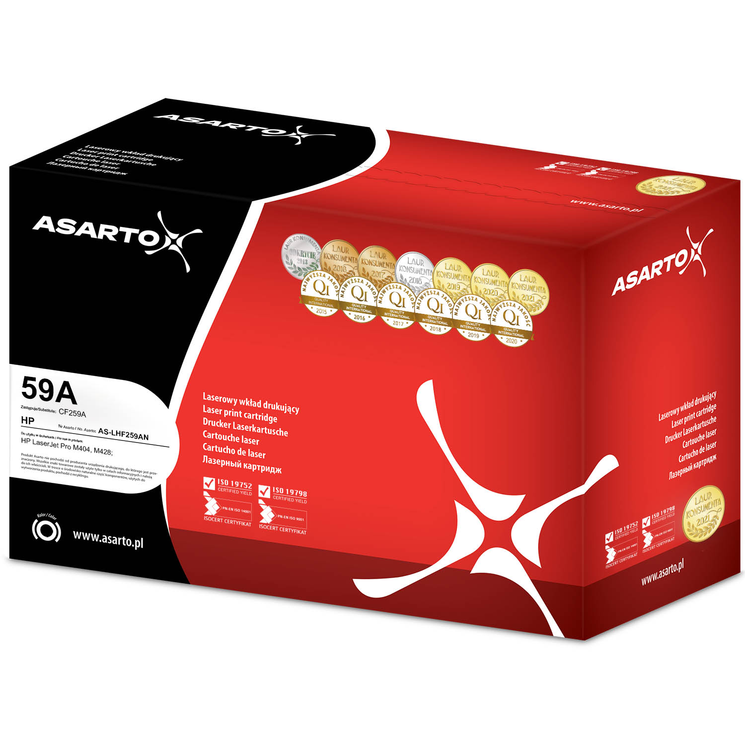 Toner Asarto do HP 59A | CF259A | 3000 str. | black | AKTUALNY CHIP