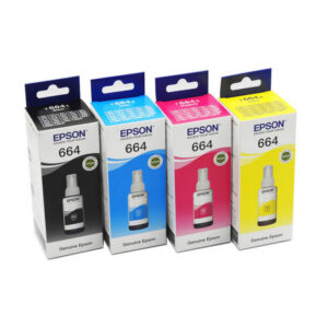 Zestaw tuszy Epson EcoTank T664 do L100/110/200/210 | 4x70ml | CMYK
