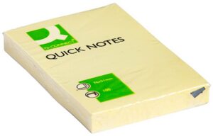 Bloczek samoprzylepny Q-CONNECT, 51x76mm, 1x100 kart., jasnożółty