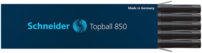 Wkład do pióra kulkowego SCHNEIDER Topball 850, 0,5 mm, czarny - obrazek 2