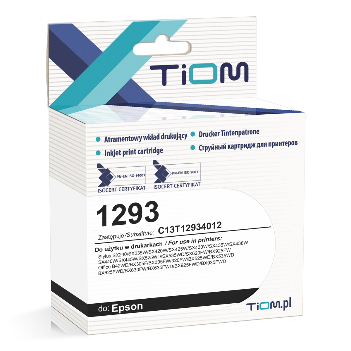 Tusz Tiom do Epson 1293 | C13T12934012 | 370 str | magenta