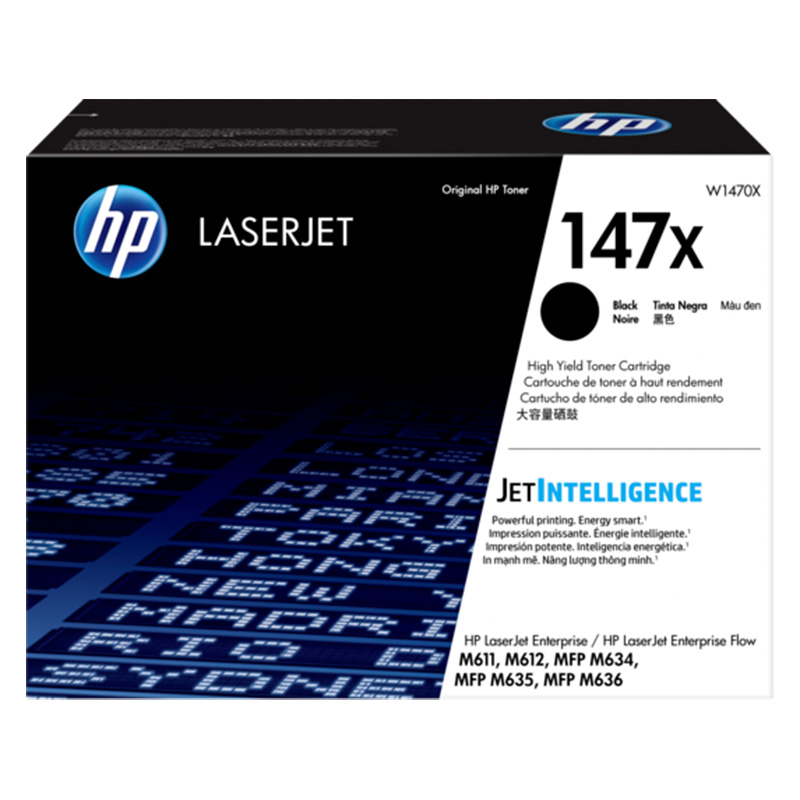 Toner HP 147X do LaserJet Enterprise M611dn | 25 200 str. | black