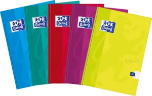 Brulion A5 60k laminowany OXFORD TOUCH kratka z marginesem