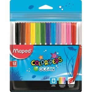 Flamastry MAPED COLORPEPS OCEAN 12 szt ETUI