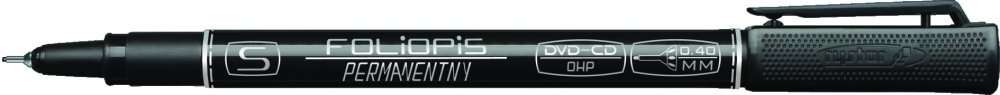 Foliopis permanentny RYSTOR 0.4 FS-4/A czarny 436-000