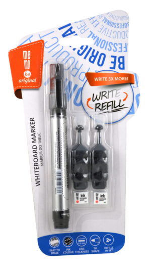 Marker suchościeralny MEMOBE. okrągła końcówka czarny MM004-02