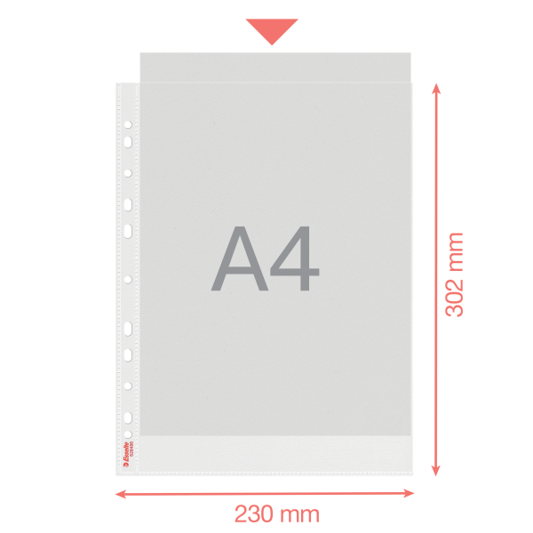 Koszulki ColourBreeze PP, 43 mikrony, opakowanie 25 szt. 628486