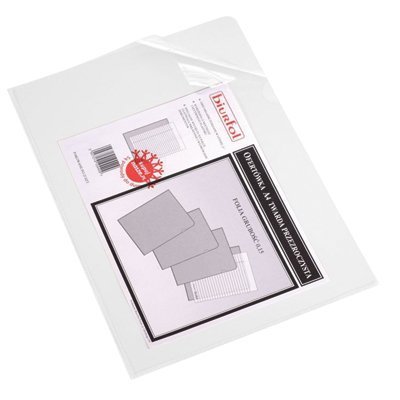 3. Ofertówka BIURFOL A4 twarda przezrocz (25szt) otwierana "L"