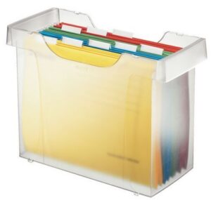 Kartoteka na teczki zawieszane Leitz Plus przezroczysty