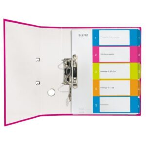 Przekładki Leitz WOW plastik do nadruk. tekstu na kartę. 1-5