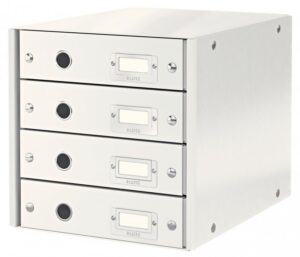 Pojemnik z 4 szufladami Leitz C&S. biały