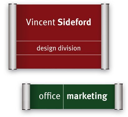 Tabliczka informacyjna przydrzwiowa zatrzaskowa 148 × 105mm