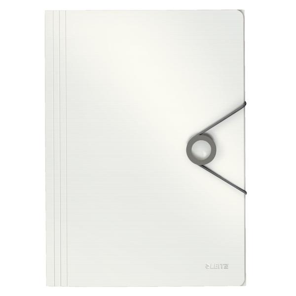 Teczka LEITZ z gumką PP Solid A4. biała