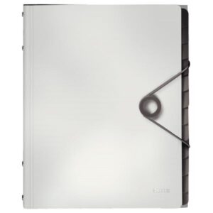 Teczka LEITZ segregująca 12 przekładek PP Solid. biała