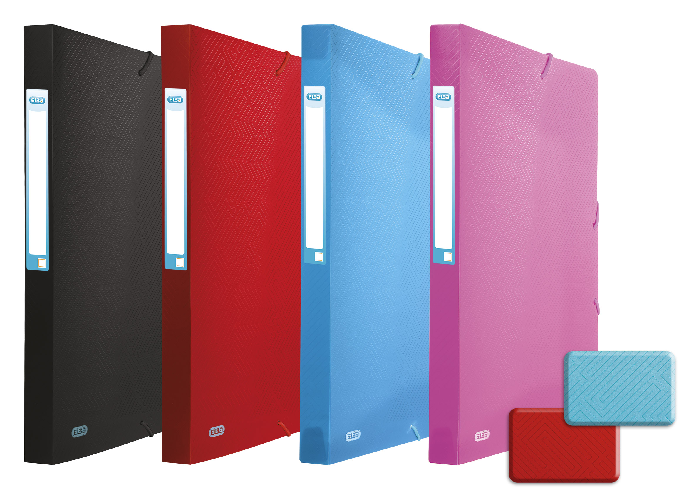 Teczka ELBA URBAN szeroka A4/40 mm. z gumką. czarna