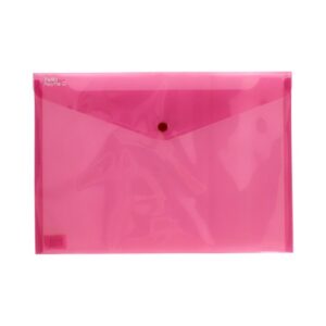 Koperta na zatrzask A4 PP-113 różowa