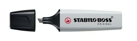 Zakreślacz STABILO BOSS ORIGINAL Pastel mglisty szary
