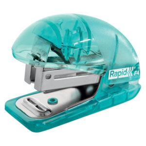 Zszywacz mini Rapid Colour"Breeze F4, 10 kartek, 5 lat gwarancji, niebieski