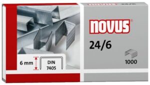 3. Zszywki NOVUS 24/6 1000 szt