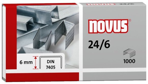 3. Zszywki NOVUS 24/6 1000 szt