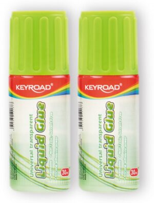 Klej w płynie KEYROAD, z gąbczastą końcówką, 30ml, pakowane na displayu
