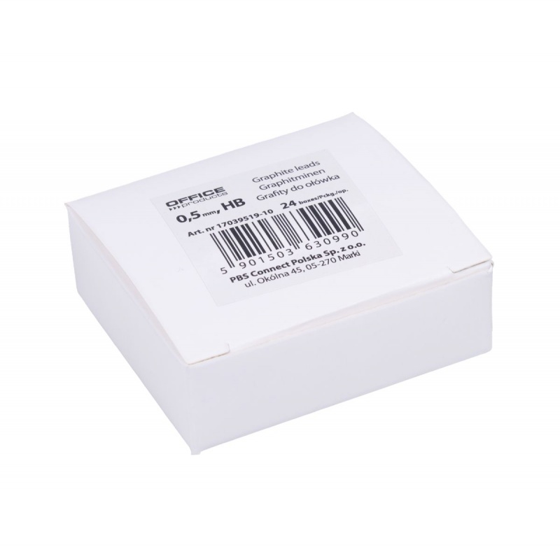 Grafit do ołówka automatycznego OFFICE PRODUCTS, HB, 0,5mm, 12szt., pudełko - obrazek 5