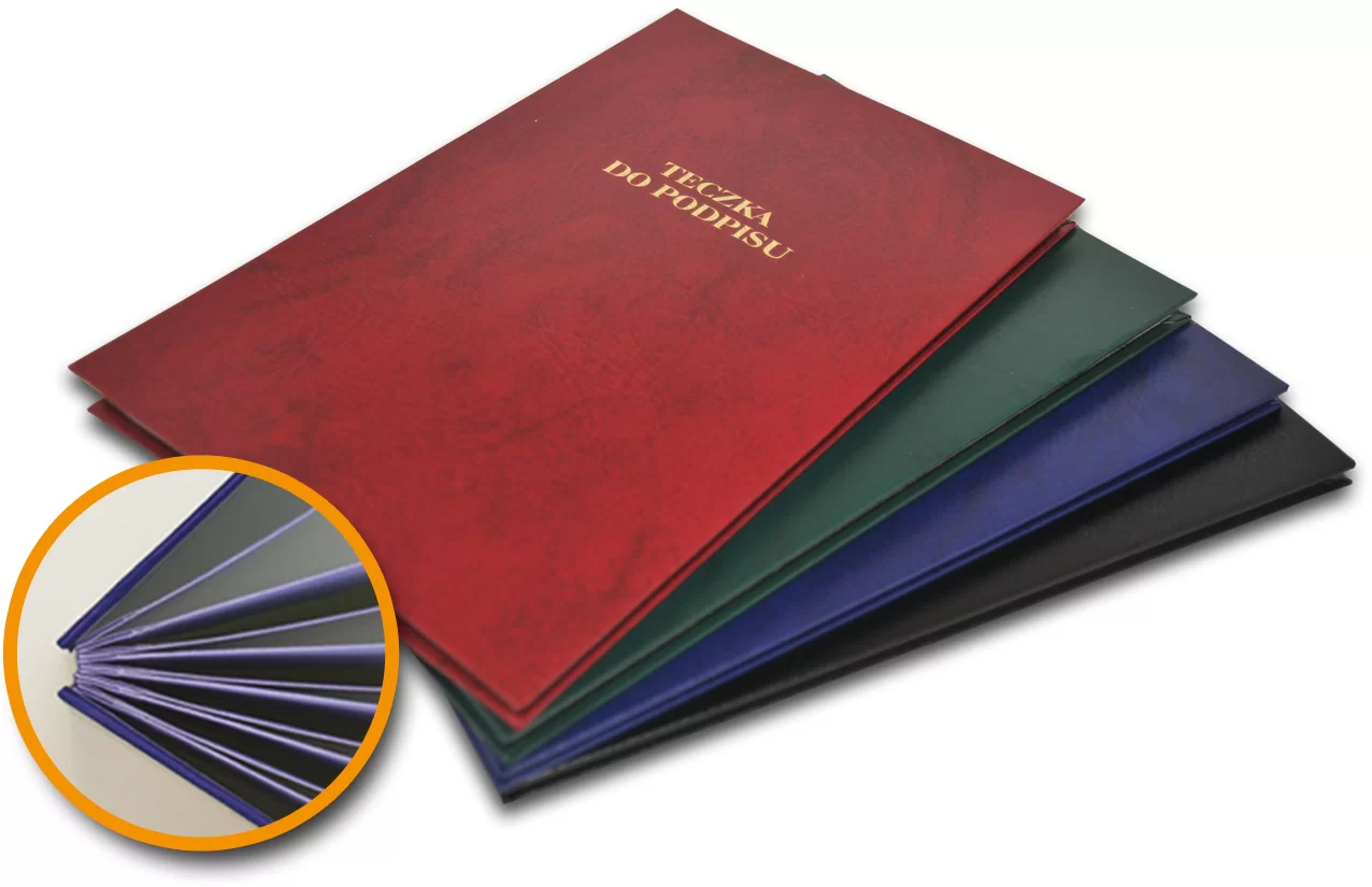 Teczka do podpisu BARBARA 20 kart mix kolorów