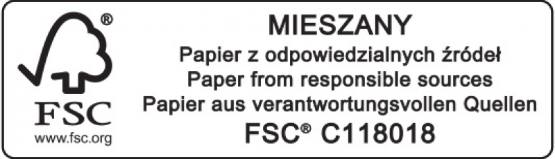 Teczka z gumką DONAU Life, Karton, A4, 500gsm, 3-skrz., pomarańczowy - obrazek 3