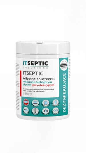 Chusteczki czyszcząco-dezynfekujące ITSEPTIC, mega tuba, 150szt.