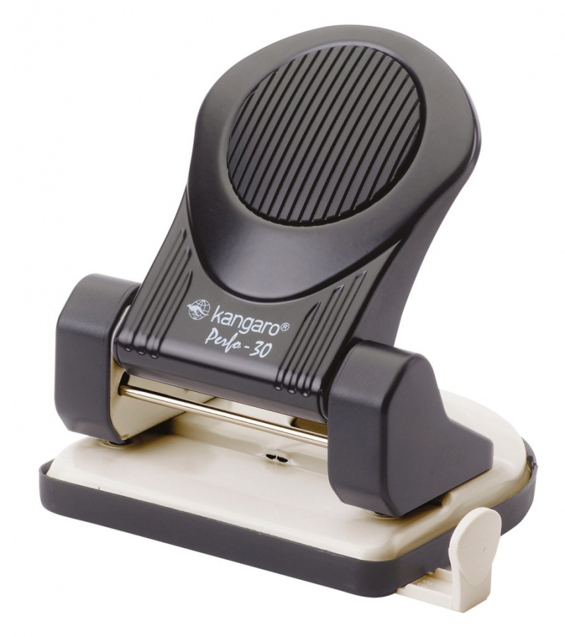 Dziurkacz KANGARO Perfo 30, dziurkuje do 30 kartek, czarny