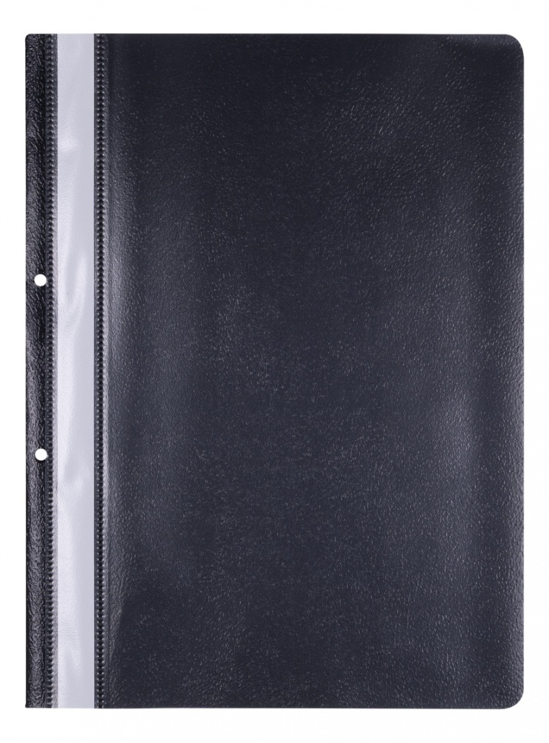Skoroszyt OFFICE PRODUCTS, PP, A4, 2 otwory, 100/170mikr., wpinany, czarny