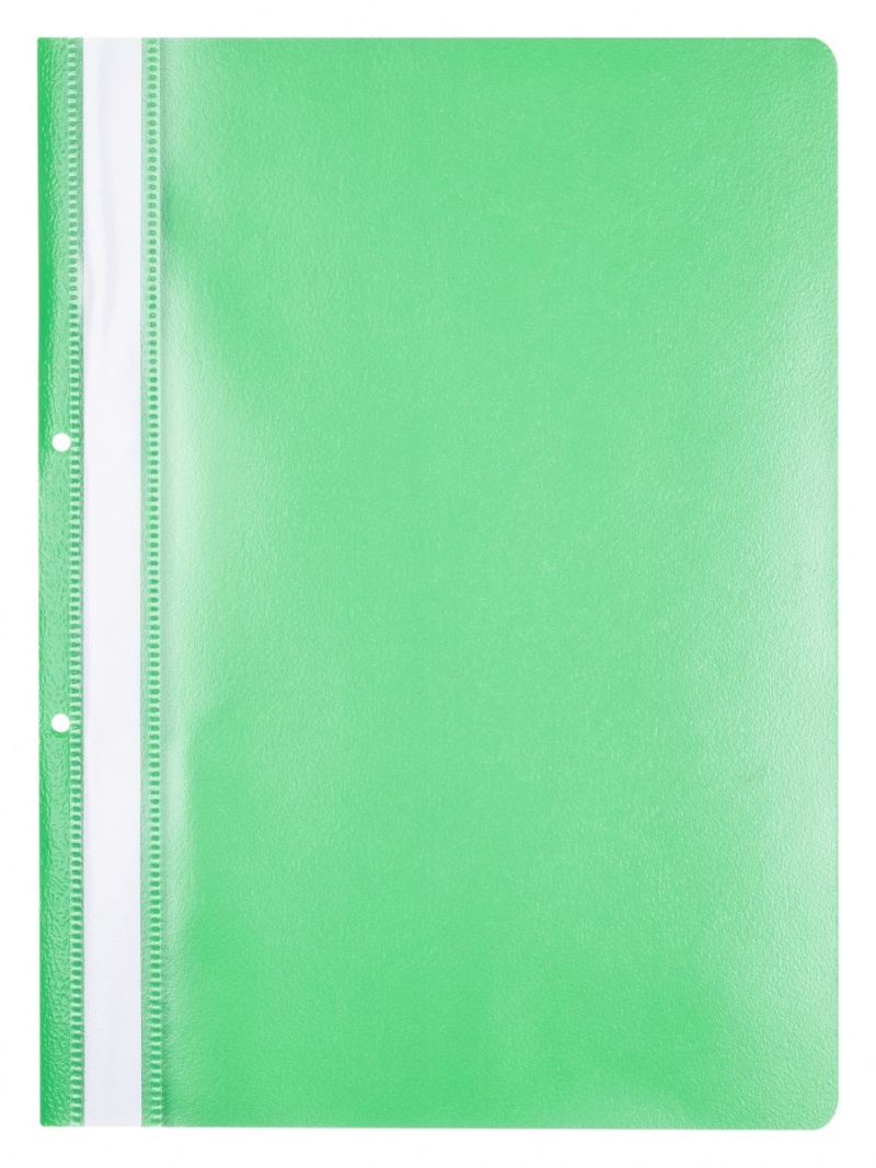 Skoroszyt OFFICE PRODUCTS, PP, A4, 2 otwory, 100/170mikr., wpinany, zielony