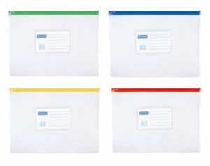 Torebka z suwakiem DONAU, PVC, A5