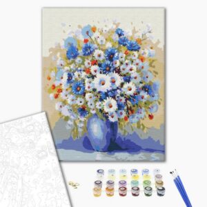 Malowanie po numerach BRUSHME, 40x50 cm, bukiet polnych kwiatów, 1 szt., w pudełku