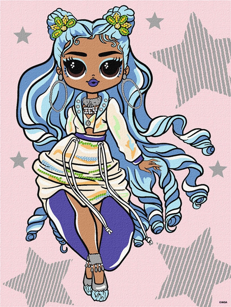 Malowanie po numerach IDEYKA, 30x40cm, L.O.L. Surprise! Fashion Missy, 1 szt., w pudełku