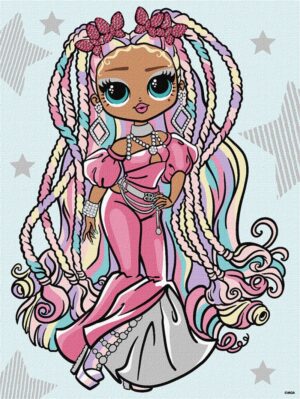 Malowanie po numerach IDEYKA, 30x40cm, L.O.L. Surprise! Fashion Twist, 1 szt., w pudełku