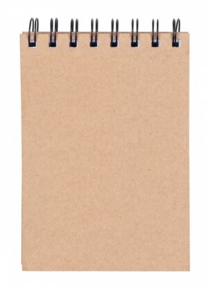 Kołonotatnik OFFICE PRODUCTS, craft, A6, w linie, 80 kart., 80gsm, brązowy