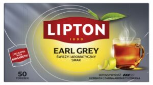 Herbata LIPTON czarna, Earl Grey, 50 torebek