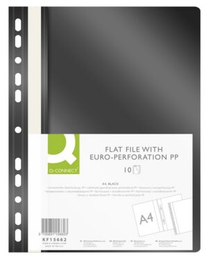 Skoroszyt Q-CONNECT, PP, A4, standard, 120/170mikr., wpinany